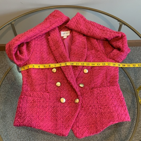 Nine West Double Breasted Tweed Blazer - Picture 11 of 16